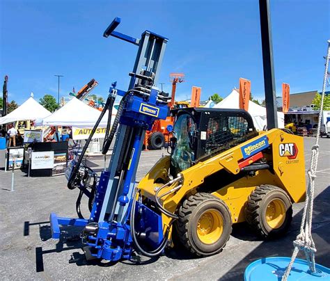 rock drill mini excavator|skid steer rock drill attachment.